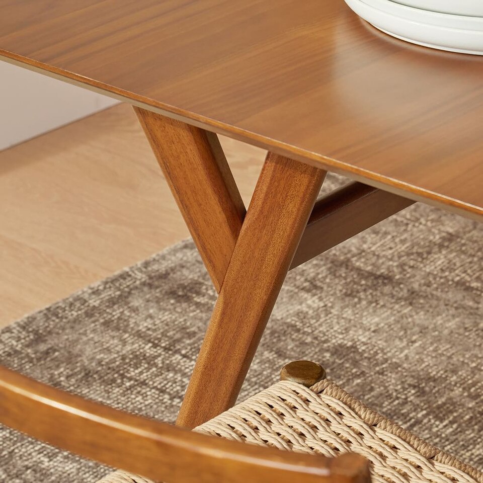 Mid-Century Expandable Dining Table (99 cm − 234 cm) - West Elm Australia